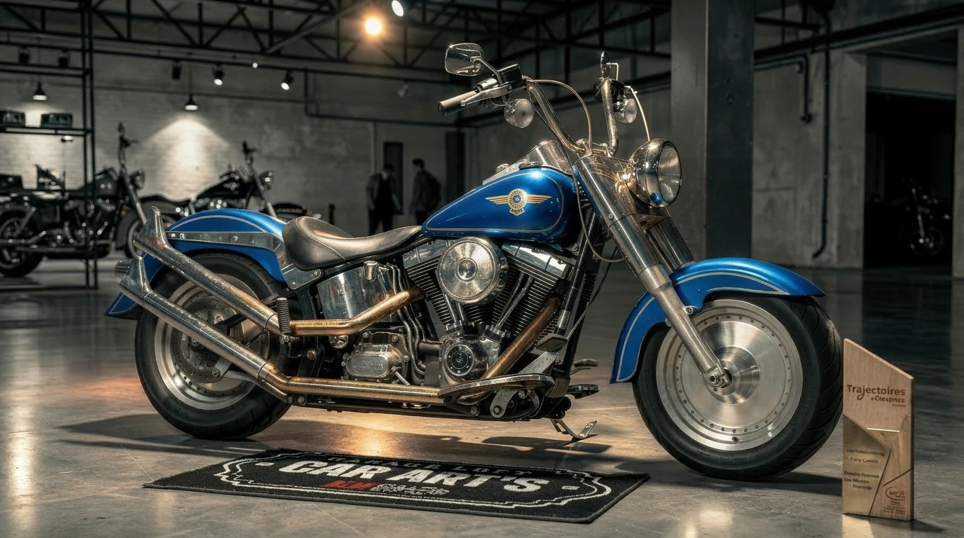 Moto après peinture custom artistique — création Car Art's