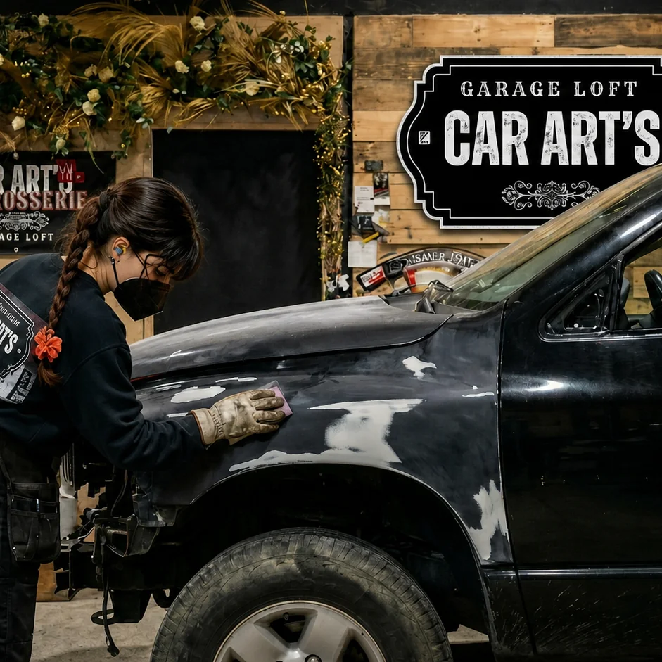 Dodge avant intervention carrosserie — atelier Car Art's, Pont-du-Casse