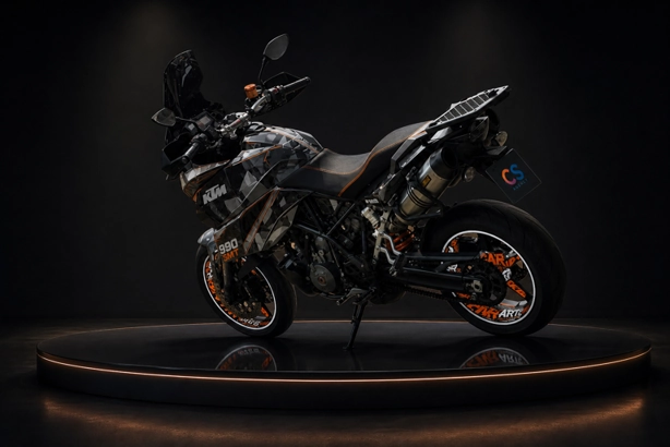 KTM 990 design racing peinture custom moto Sud-Ouest — Car Art's